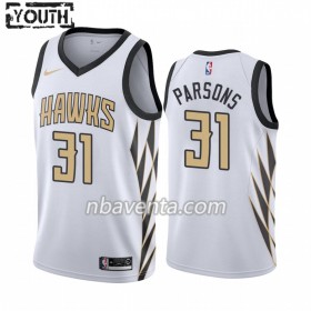 Camiseta Niños Atlanta Hawks Chandler Parsons 31 2019-20 Nike Blanco City Edition Swingman